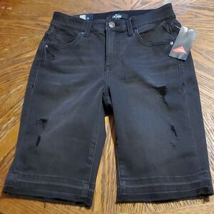 LuLaRoe Black Distressed Bermuda Shorts - Size 26